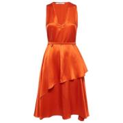 Pre-owned Oransje sateng Givenchy kjole