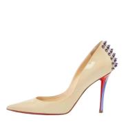 Pre-owned Beige skinn Christian Louboutin haeler