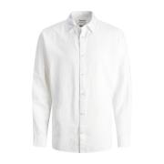 White Jack Jones Jjesummer Linen Blend Shirt