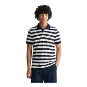 Marine Stripe Polo Skjorte