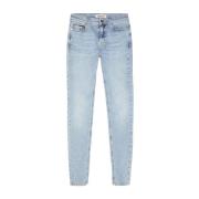 Klassiske Skinny Jeans med Faded Wash