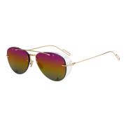 Chroma 1 Sunglasses Gold/Pink Yellow Shaded