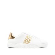 Hvite Sneakers med Greca Motif