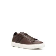 Brune Skinn Sneakers for Motebevisste Menn