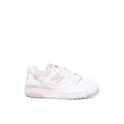 Eco-Skinn Sneakers, Hvit/Rosa