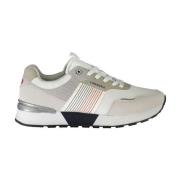 Hvit Polyester Sneaker Stilig Behagelig