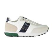 Stilig Hvit Polyester Sneaker for Menn