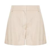 Broderte Shorts i Lettvekts Viskose