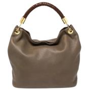 Pre-owned Beige Leather Michael Kors veske