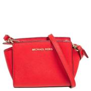 Pre-owned Oransje skinn Michael Kors Crossbody Veske