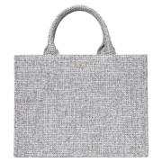 Tweed Tote BAG Small Steel Blue