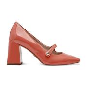 Elegant Oransje Lukkede Pumps