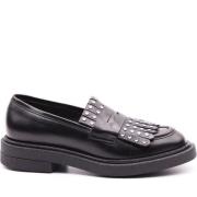 Sorte Frynse Loafers