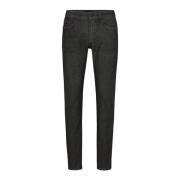 Czarne jeansy slim fit