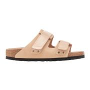 Beige Nubuck Skinn Sandaler