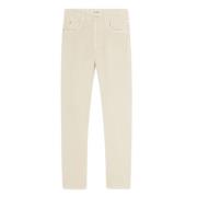 Beige Five-Pocket Cashmere Bukser