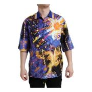 Multicolor Luminary Print Polo Skjorte