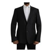 Slim Fit Ullfrakk Blazer