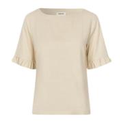 Ruffle Sleeve Top - Summer Sand