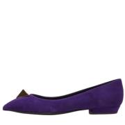 Pre-owned Suede flats