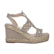 Vevd Kile Sandal med Rhinestone Detalj