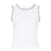 Hvit Krystall Degrade Tank Top