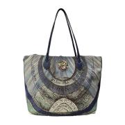 Planetarium Lar Shopping Bag Acquamarine/Navy