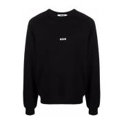 Svart Logo Crew Neck T-skjorte