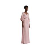 Satin Maxi Kjole - Blush