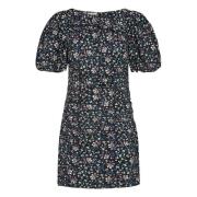 Sandrine Print Puff Dress