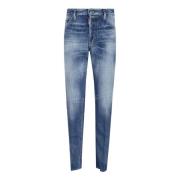 Blå Stretch Denim Jeans Aw24