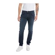 Mørk Blå Slim Fit Jeans