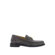 Brune Skinnloafers med FF Motiv