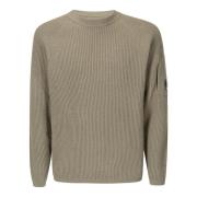 Lambswool Crew Neck Strikket Genser