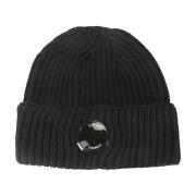 Merino Wool Lens Beanie Hat