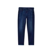 Slim High Waist Jeans med Avtagbart Belte