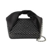 Crystal Twister Hobo Bag - Svart Skinn