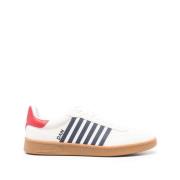 Hvite Sneakers Panel Design Stripe Detaljer