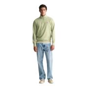 Brodert Halv-Zip Sweatshirt