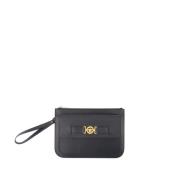 Svart Medusa Biggie Clutch Skinn