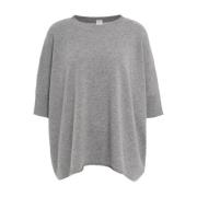 Luksuriøs Grå Cashmere Strikkeplagg Aw24