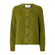 Kort Strikket Cardigan - Cardamom Seed Melange