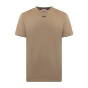 Slim Beige Stitch T-Shirt