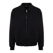 Woolblend Bomber Jakke Svart