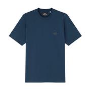 Midnight Navy Bomull Logo Tee