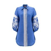 Brodert Linbluse