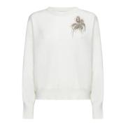 Kashmir Crew Neck Genser Hvit