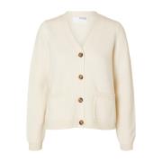 Birch Strikket Cardigan V-Hals Knapper