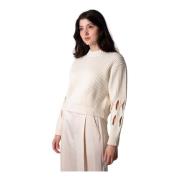 Ecru Rund Hals Pullover