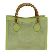 Pre-owned Suede handbags